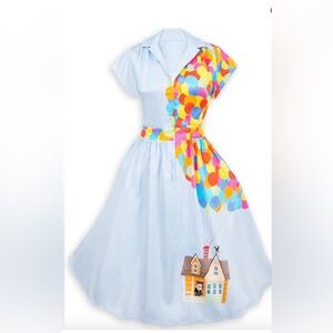 Disney Dress Shop UP! Dress with Colorful Balloon Print
